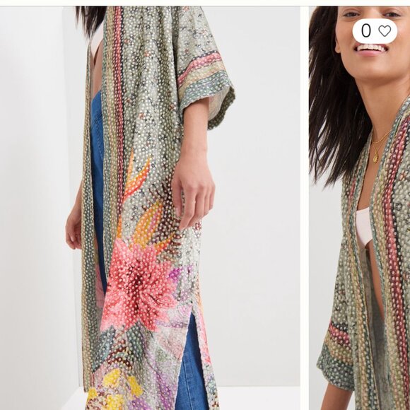 Bl^nk anthropologie Tinopi Open Front Cardigan - Picture 9 of 11